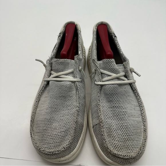 Hey Dude Womens 9 Wendy Rise Sox Stone Slip On Chunky Shoes Comfort Knit Loafer - Picture 5 of 10